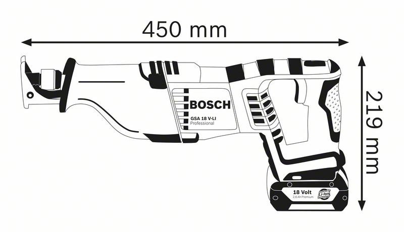 Bosch GSA 18 V-LI Professional |  | V-liftverkkokauppa.fi